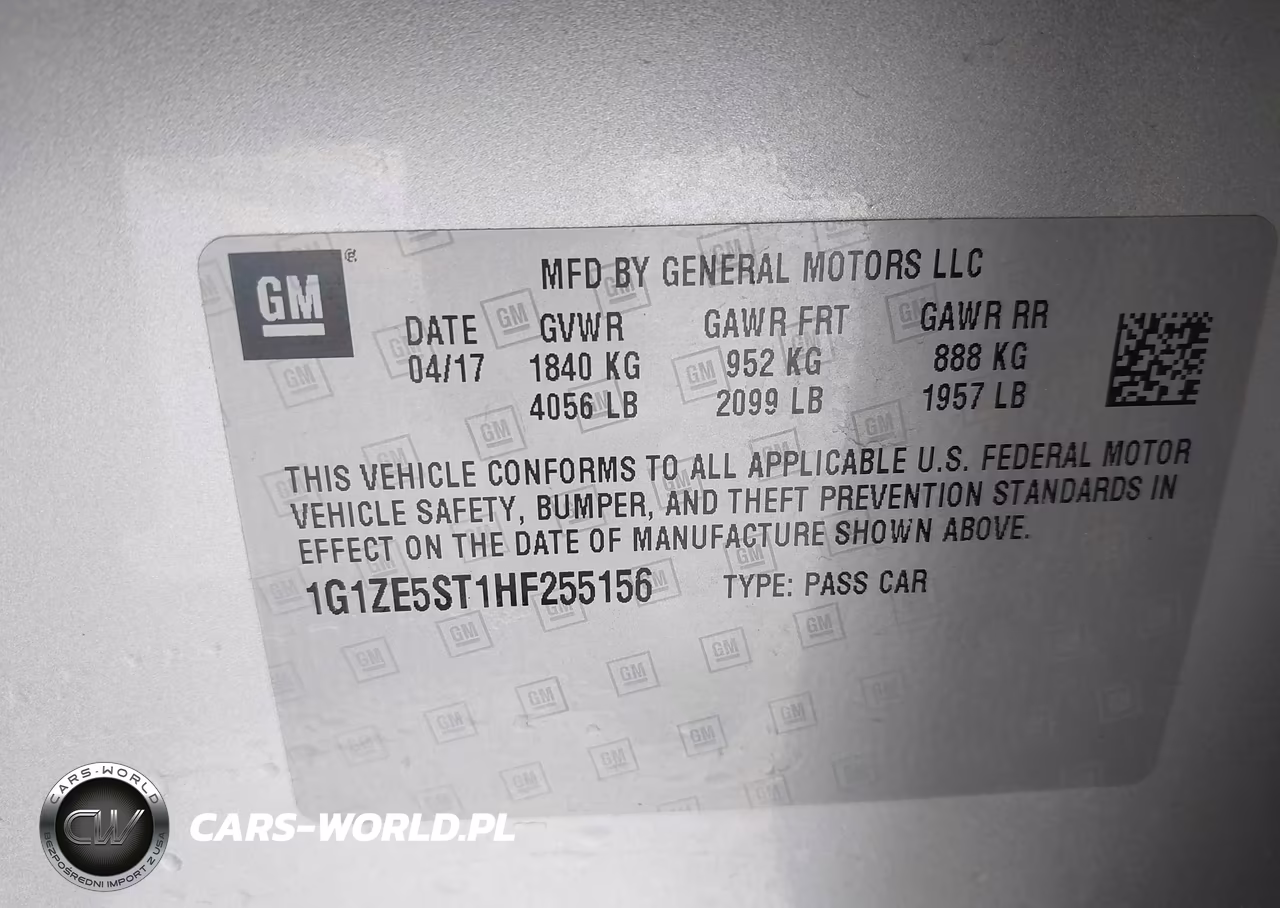 2017 Chevrolet Malibu 1Lt VIN:1G1ZE5ST1HF255156 - 9