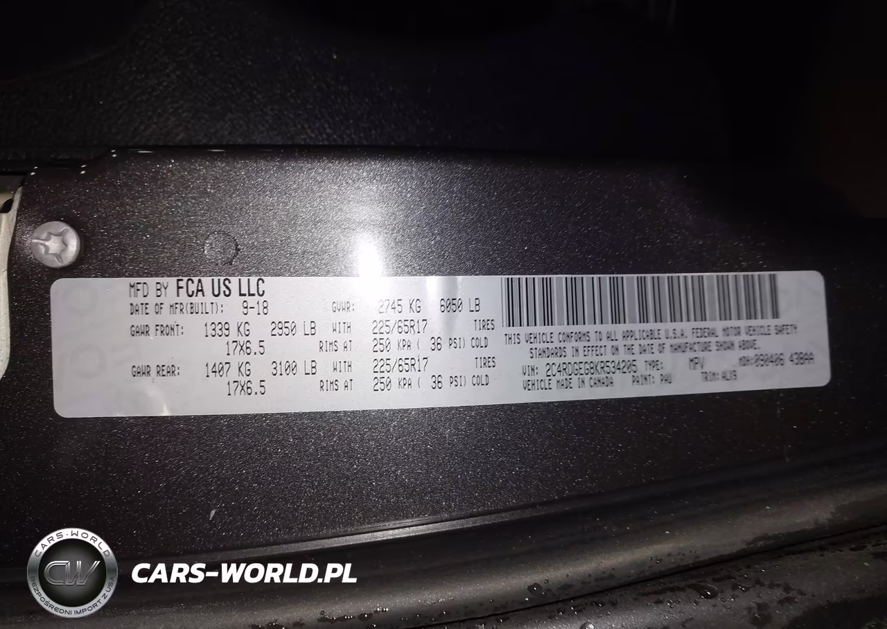 2019 Dodge Grand Caravan Gt VIN:2C4RDGEG8KR534205 - 9