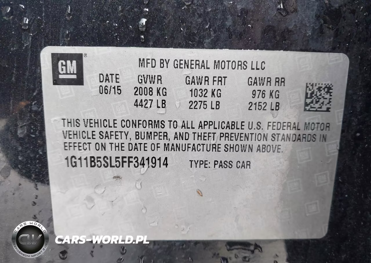 2015 Chevrolet Malibu Ls VIN:1G11B5SL5FF341914 - 9