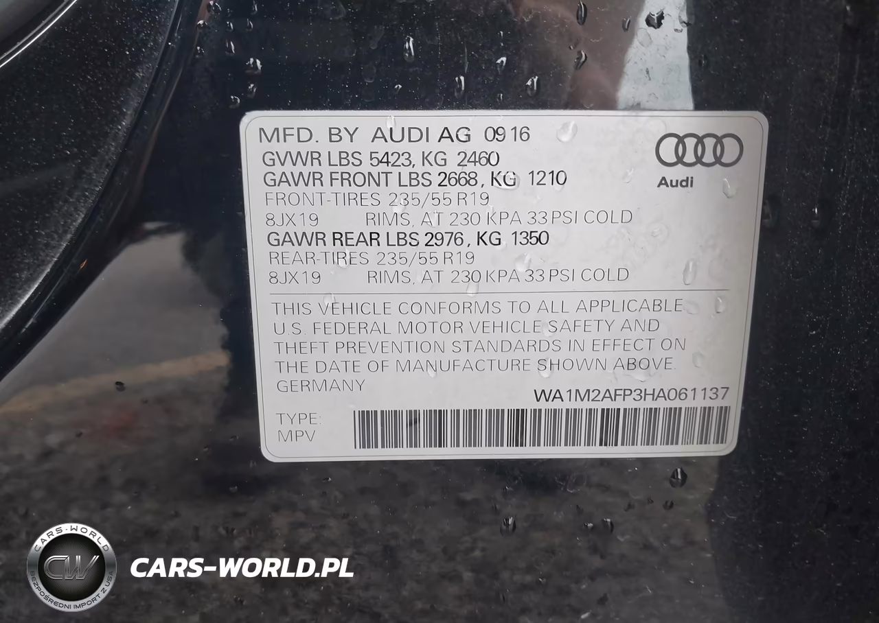 2017 Audi Q5 2.0T Premium VIN:WA1M2AFP3HA061137 - 9