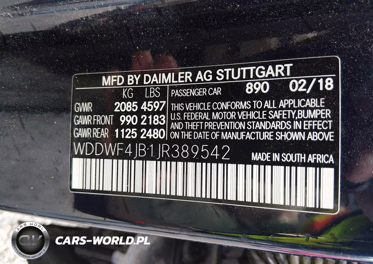 2018 Mercedes-Benz C 300 VIN:WDDWF4JB1JR389542 - 9
