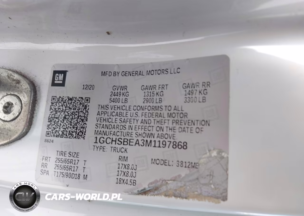 2021 Chevrolet Colorado 2Wd Long Box Wt VIN:1GCHSBEA3M1197868 - 9