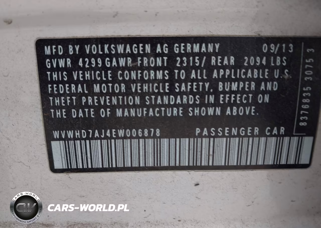 2014 Volkswagen Gti Wolfsburg Edition VIN:WVWHD7AJ4EW006878 - 9
