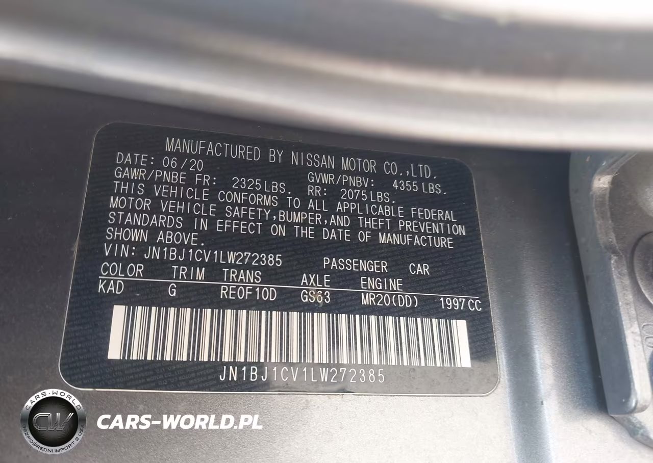 2020 Nissan Rogue Sport Sv Fwd Xtronic Cvt VIN:JN1BJ1CV1LW272385 - 9