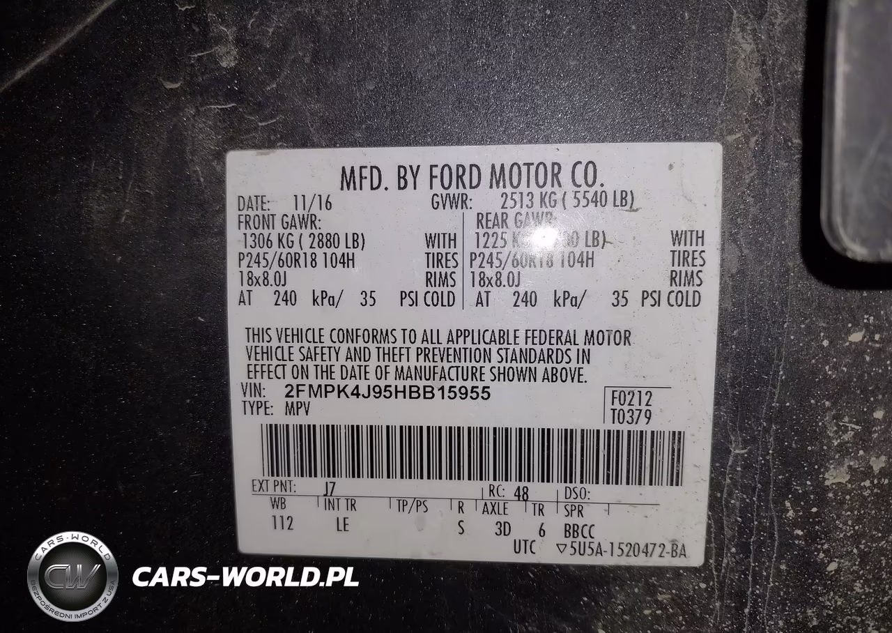 2017 Ford Edge Sel VIN:2FMPK4J95HBB15955 - 9