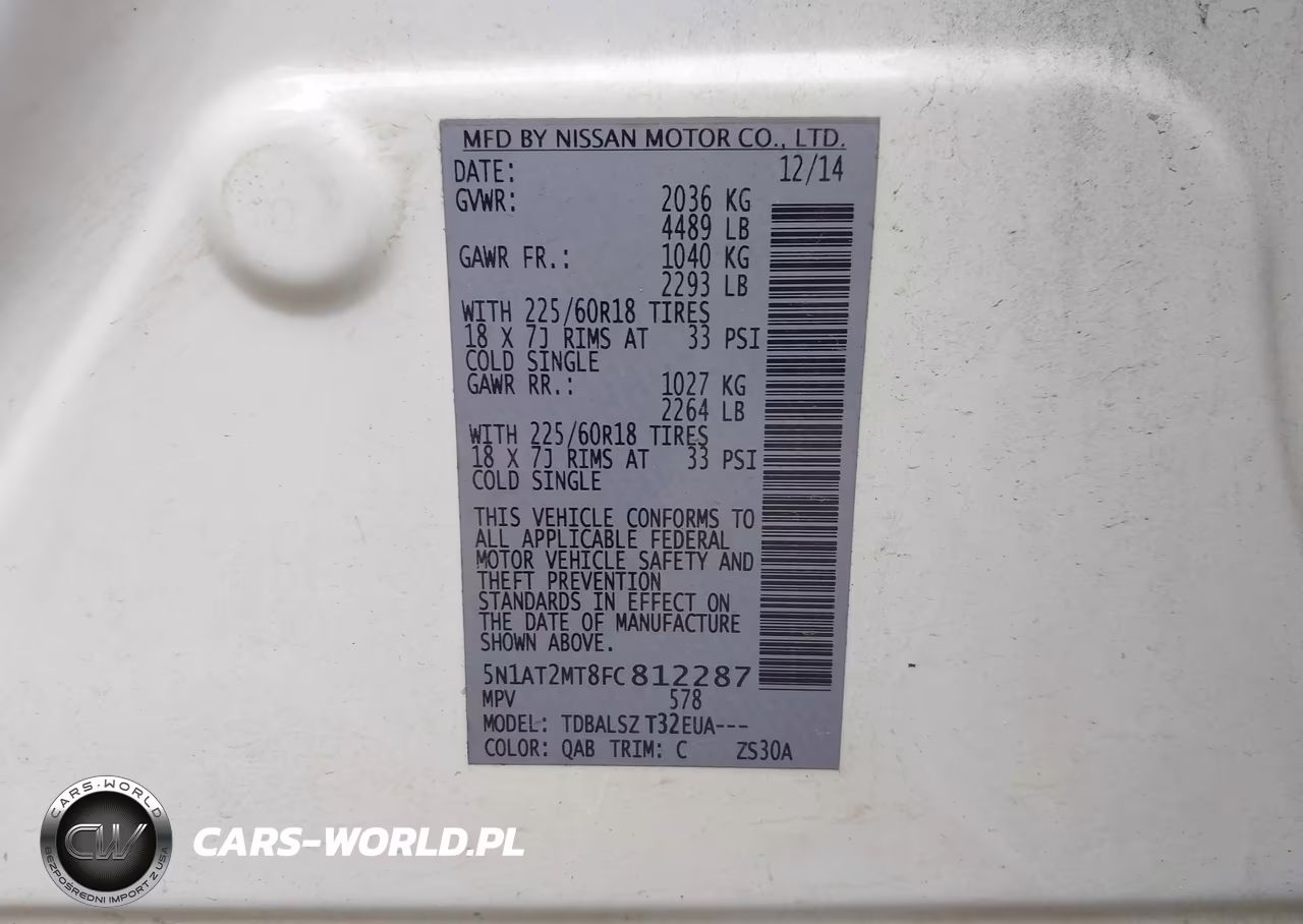 2015 Nissan Rogue Sl VIN:5N1AT2MT8FC812287 - 9