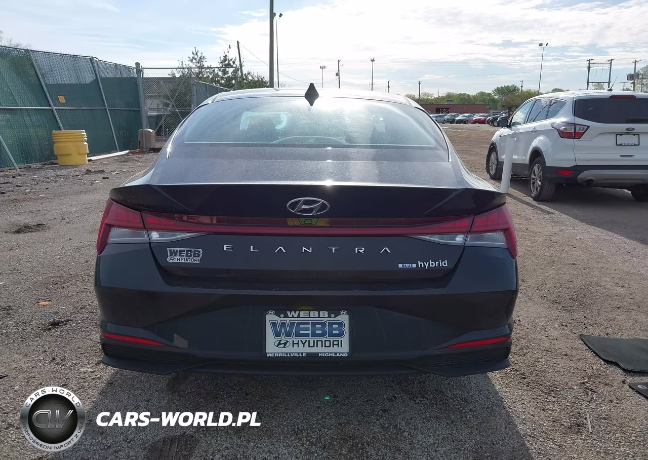 2021 Hyundai Elantra Hybrid Blue VIN:KMHLM4AJ4MU007690 - 17