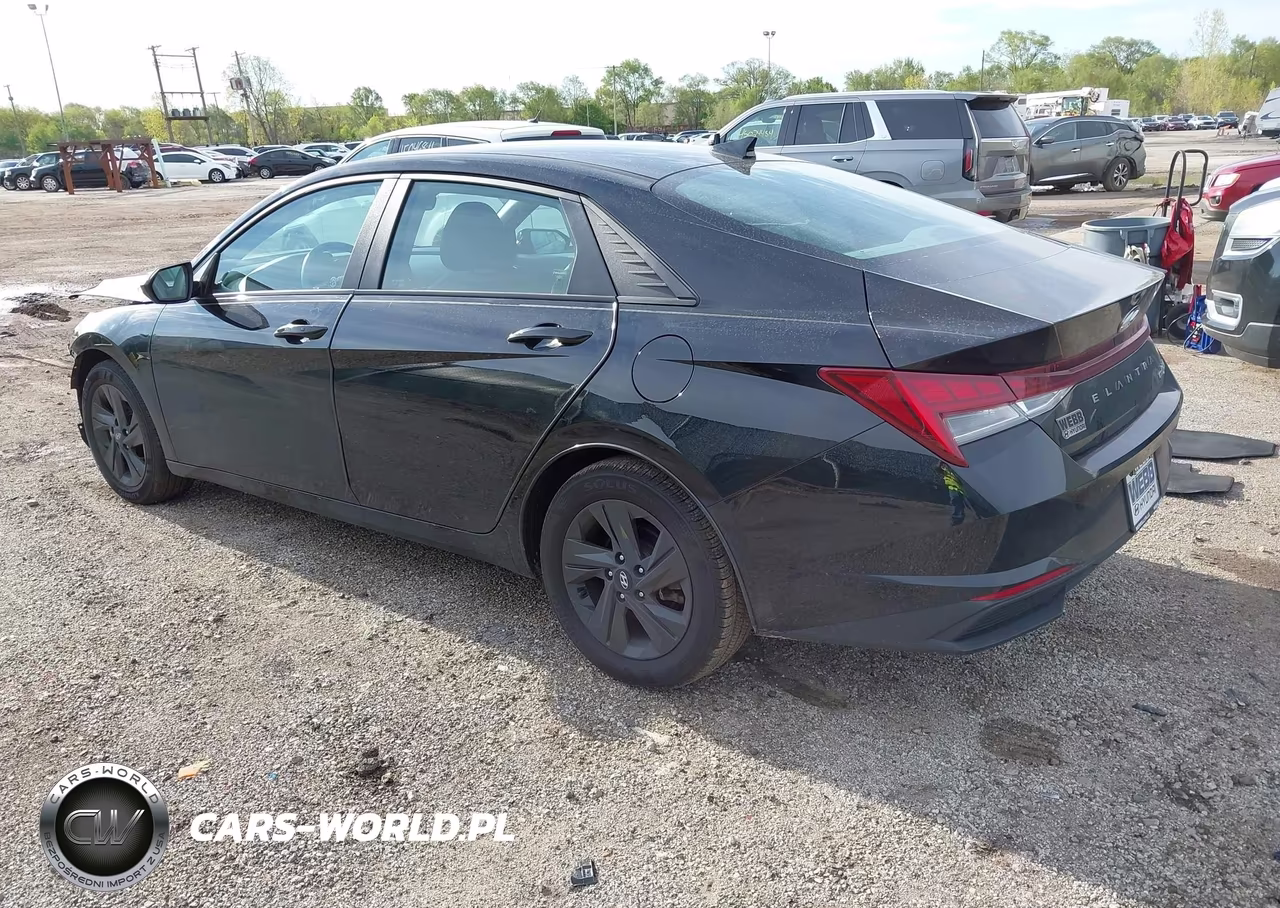 2021 Hyundai Elantra Hybrid Blue VIN:KMHLM4AJ4MU007690 - 3