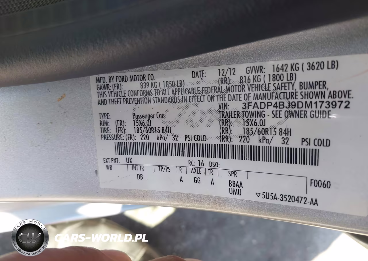 2013 Ford Fiesta Se VIN:3FADP4BJ9DM173972 - 9