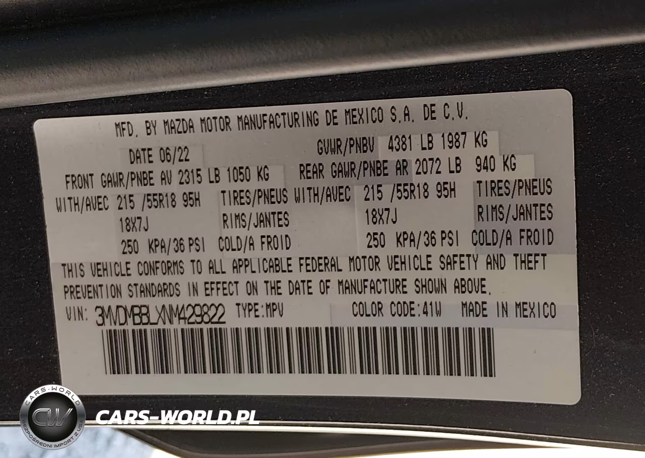 2022 Mazda Cx-30 Select VIN:3MVDMBBLXNM429822 - 9