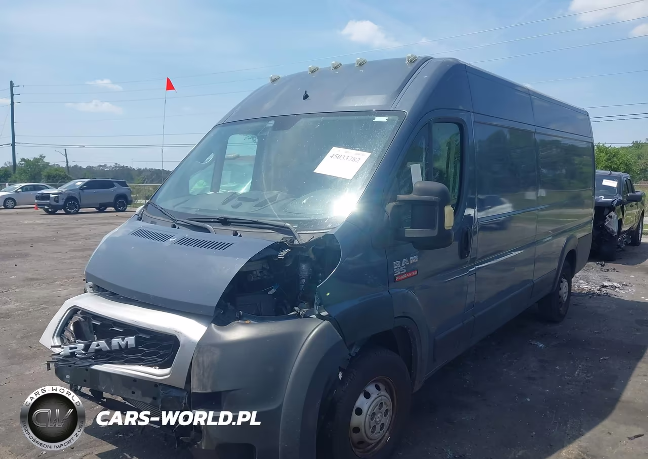 2020 Ram Promaster 3500 Cargo Van High Roof 159 Wb Ext VIN:3C6URVJG5LE140970 - 2