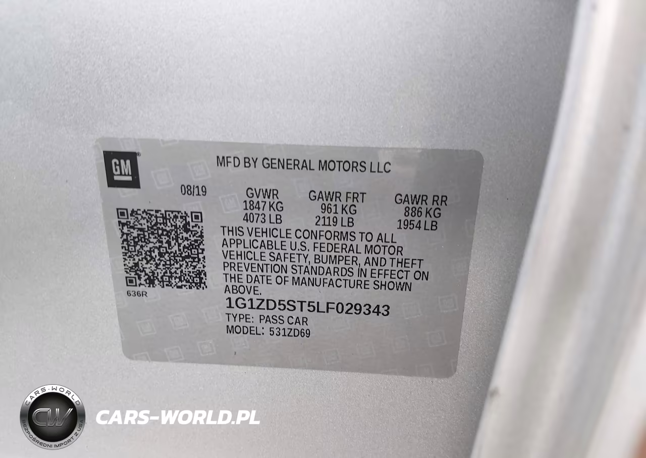 2020 Chevrolet Malibu Fwd Lt VIN:1G1ZD5ST5LF029343 - 9