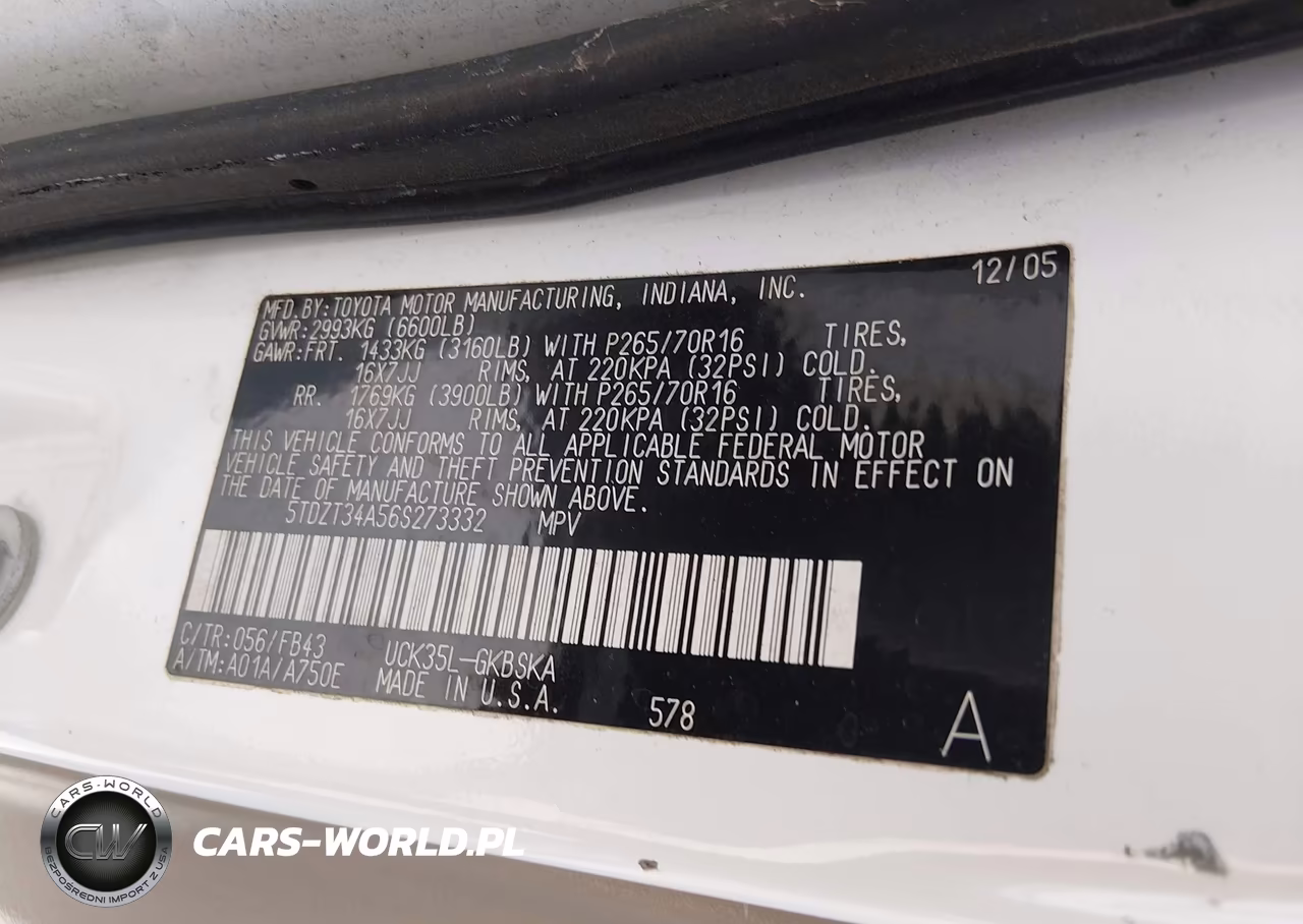 2006 Toyota Sequoia Sr5 V8 VIN:5TDZT34A56S273332 - 9