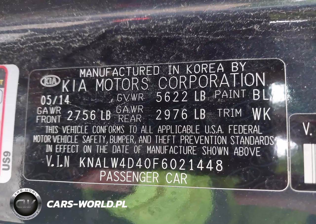 2015 Kia K900 Luxury VIN:KNALW4D40F6021448 - 9