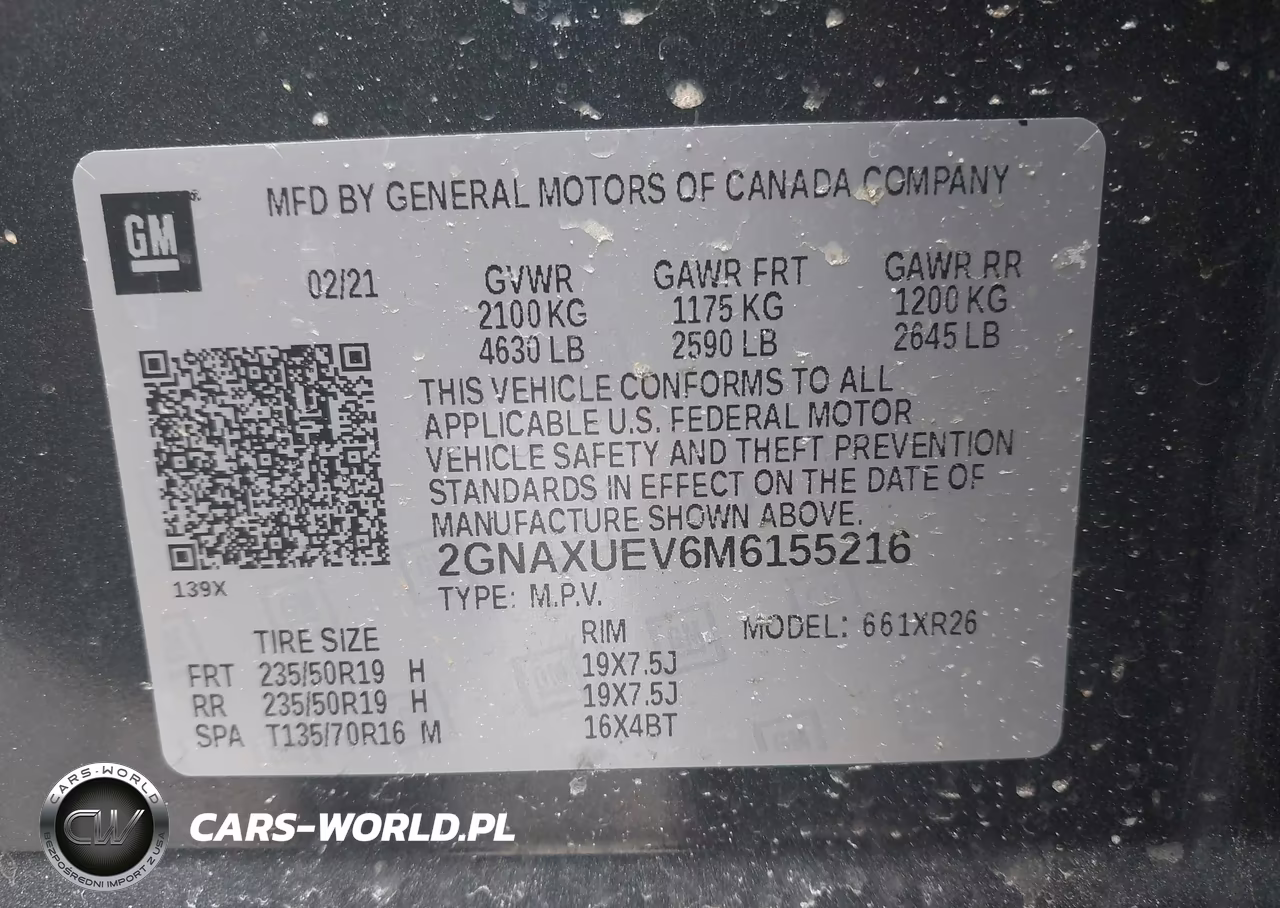2021 Chevrolet Equinox Awd Lt VIN:2GNAXUEV6M6155216 - 9