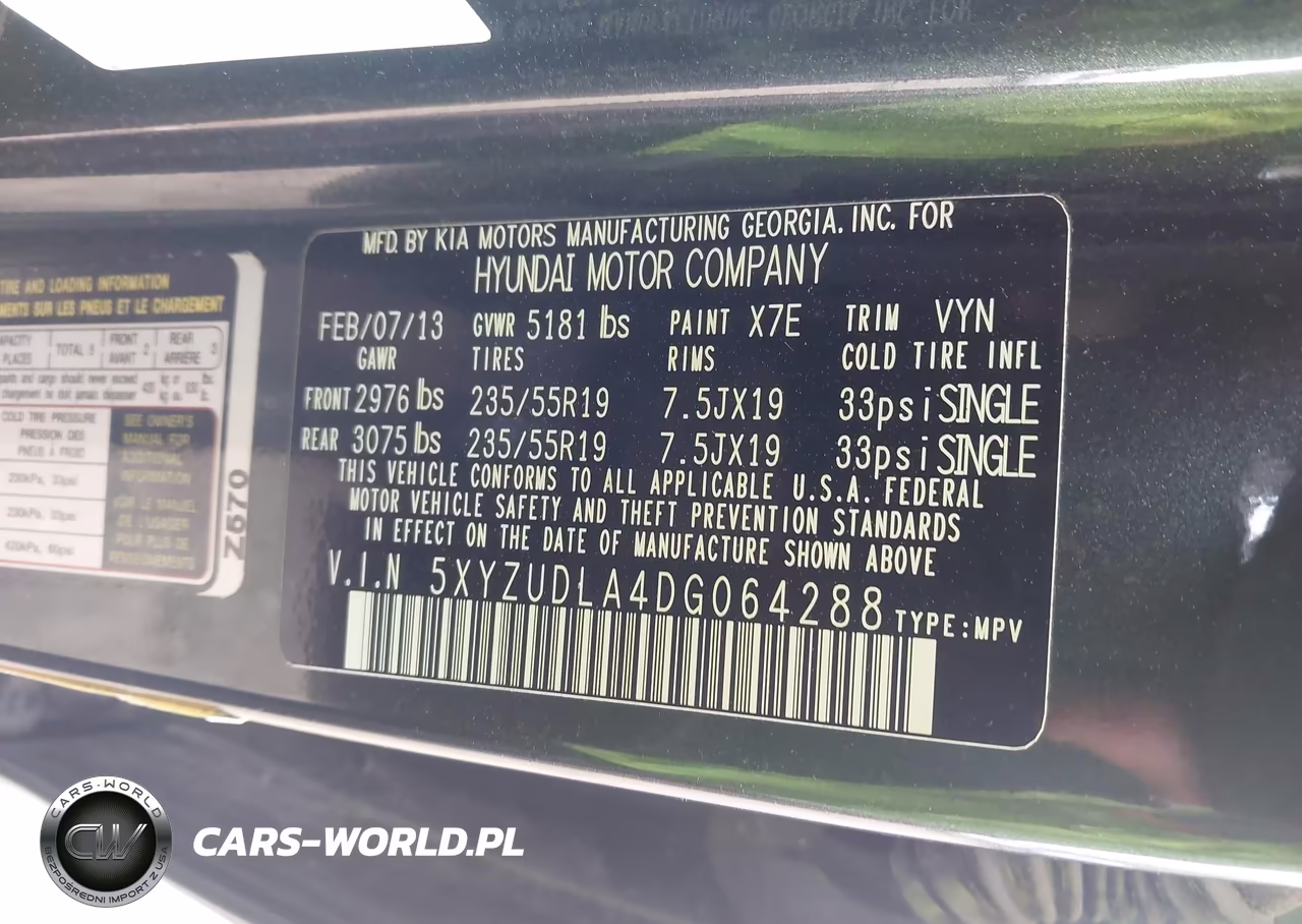 2013 Hyundai Santa Fe Sport 2.0T VIN:5XYZUDLA4DG064288 - 9