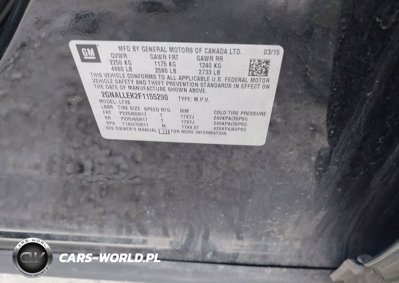 2015 Chevrolet Equinox L VIN:2GNALLEK2F1155290 - 9