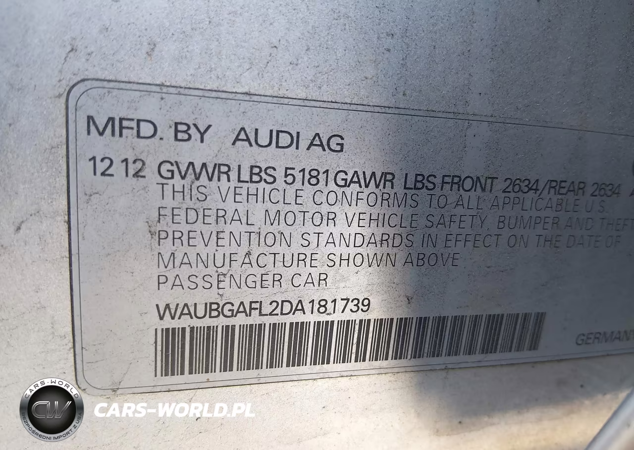 2013 Audi S4 3.0T Premium Plus VIN:WAUBGAFL2DA181739 - 9