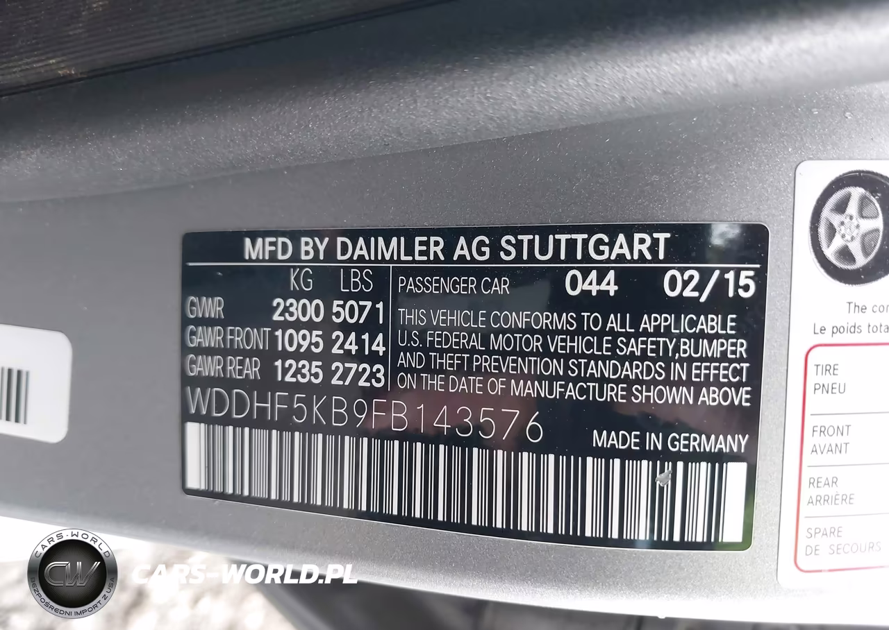 2015 Mercedes-Benz E 350 VIN:WDDHF5KB9FB143576 - 9