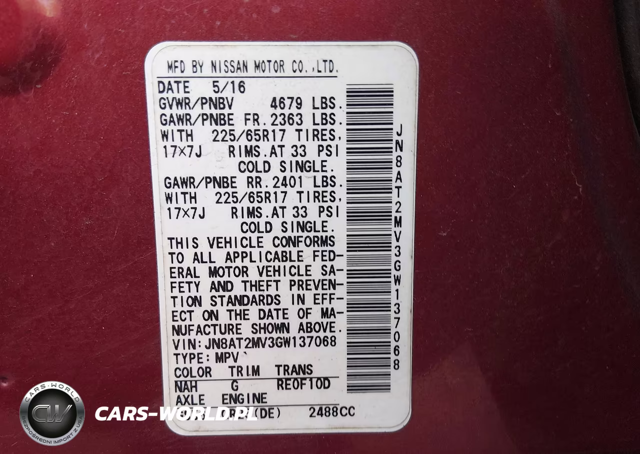 2016 Nissan Rogue S VIN:JN8AT2MV3GW137068 - 9