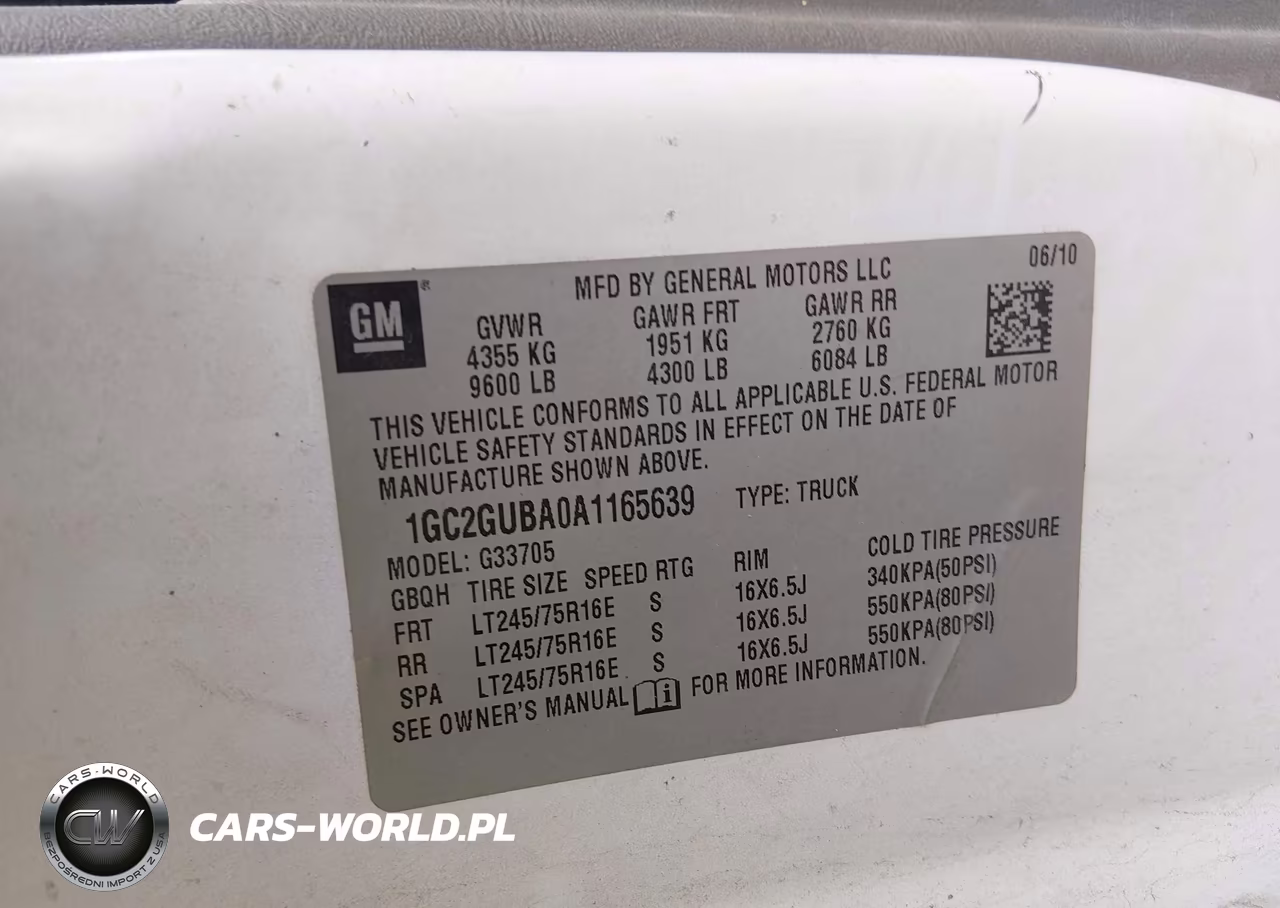 2010 Chevrolet Express 3500 Work Van VIN:1GC2GUBA0A1165639 - 9