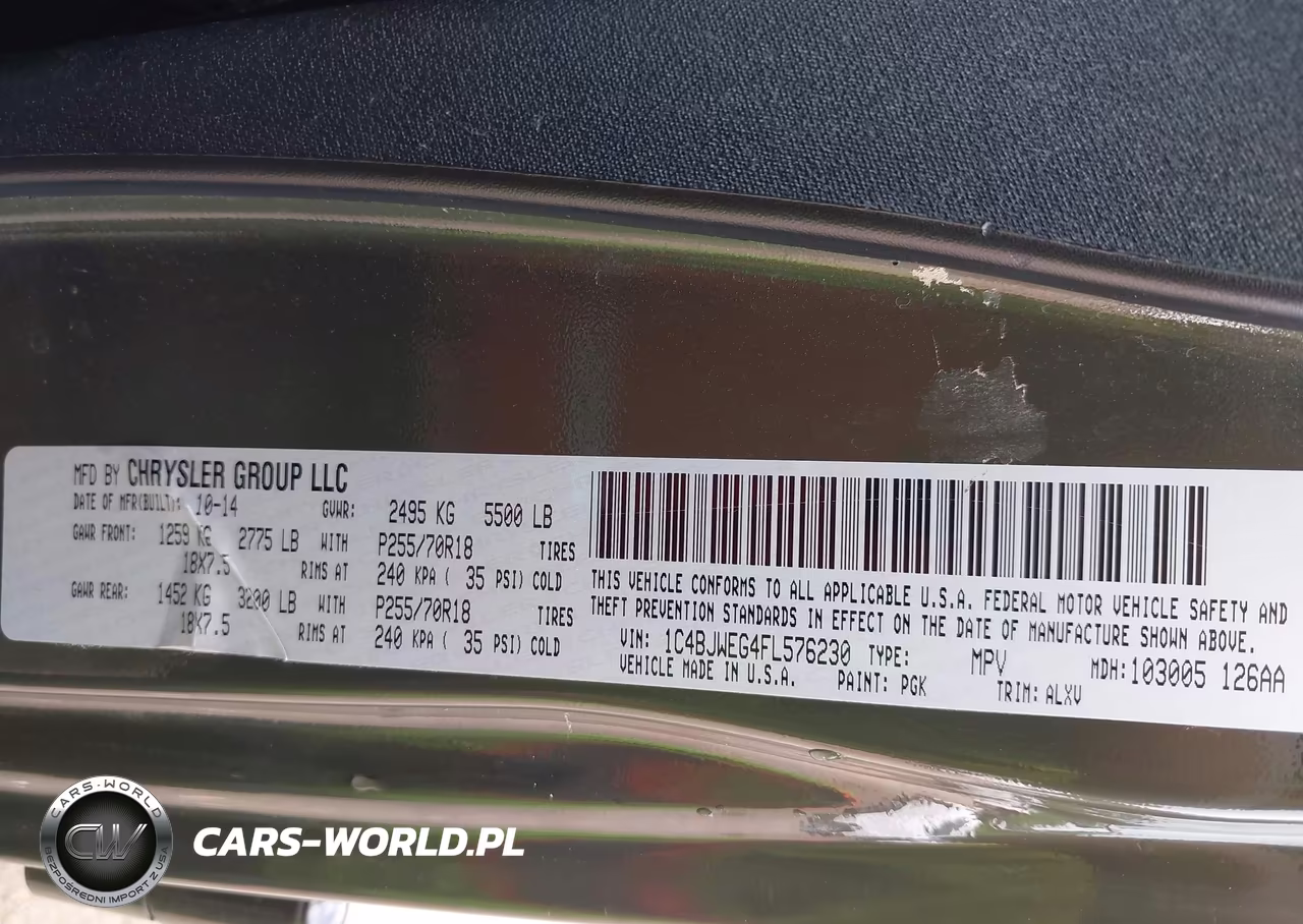 2015 Jeep Wrangler Unlimited Sahara VIN:1C4BJWEG4FL576230 - 9