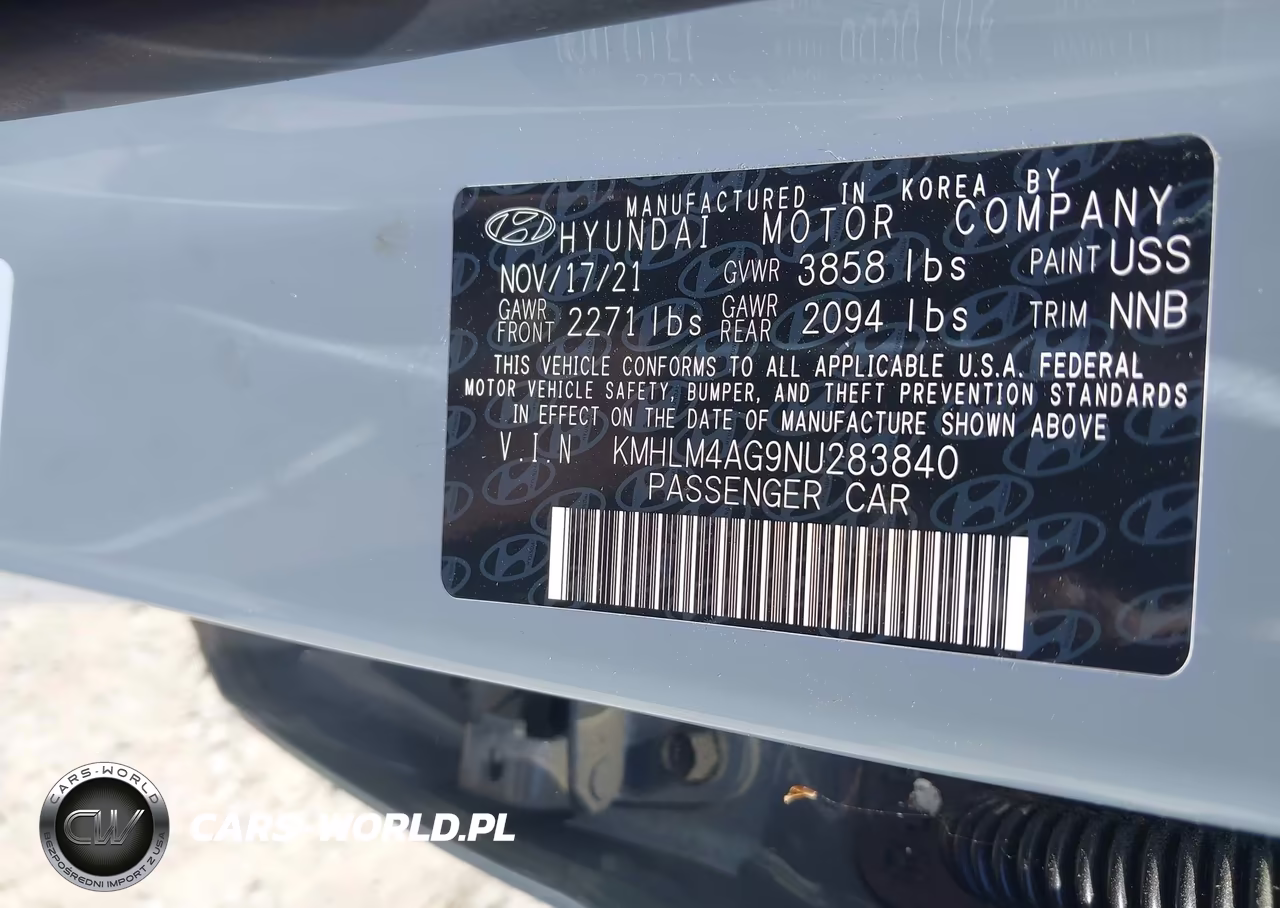 2022 Hyundai Elantra Sel VIN:KMHLM4AG9NU283840 - 9