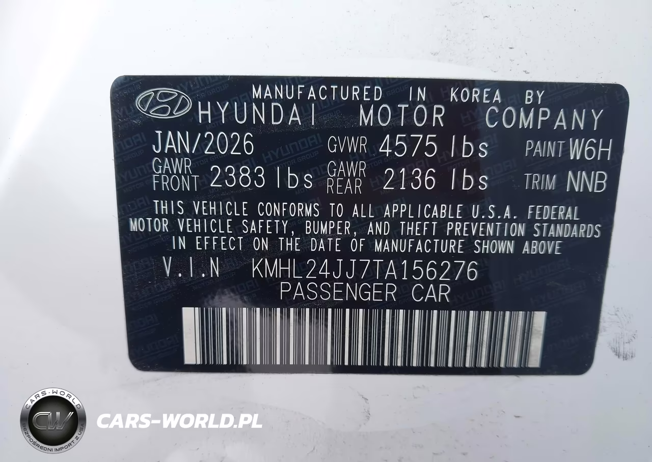 2026 Hyundai Sonata Hybrid Blue VIN:KMHL24JJ7TA156276 - 9