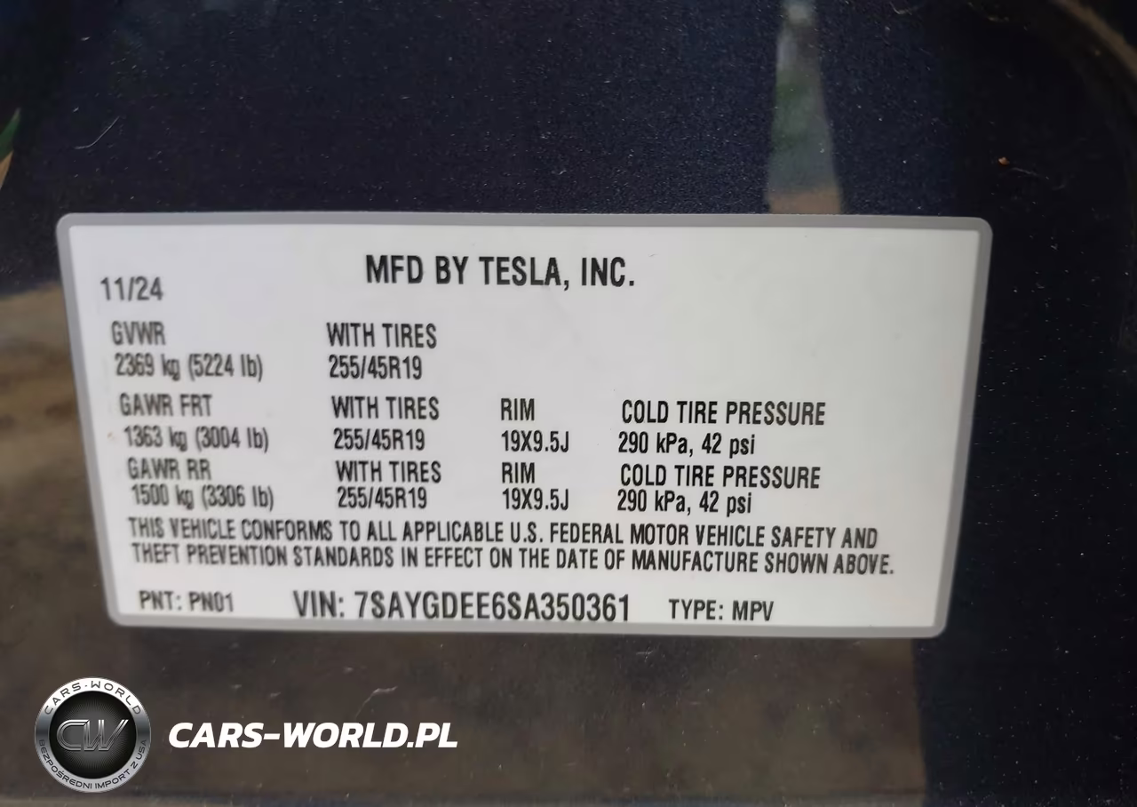 2025 Tesla Model Y Long Range Dual Motor All-Wheel Drive VIN:7SAYGDEE6SA350361 - 9