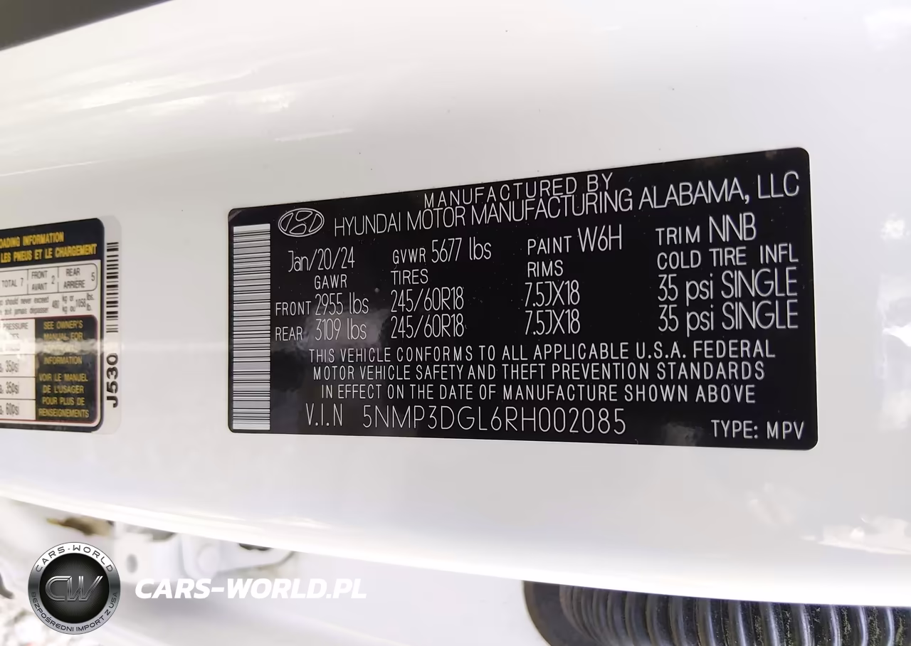 2024 Hyundai Santa Fe Xrt VIN:5NMP3DGL6RH002085 - 9