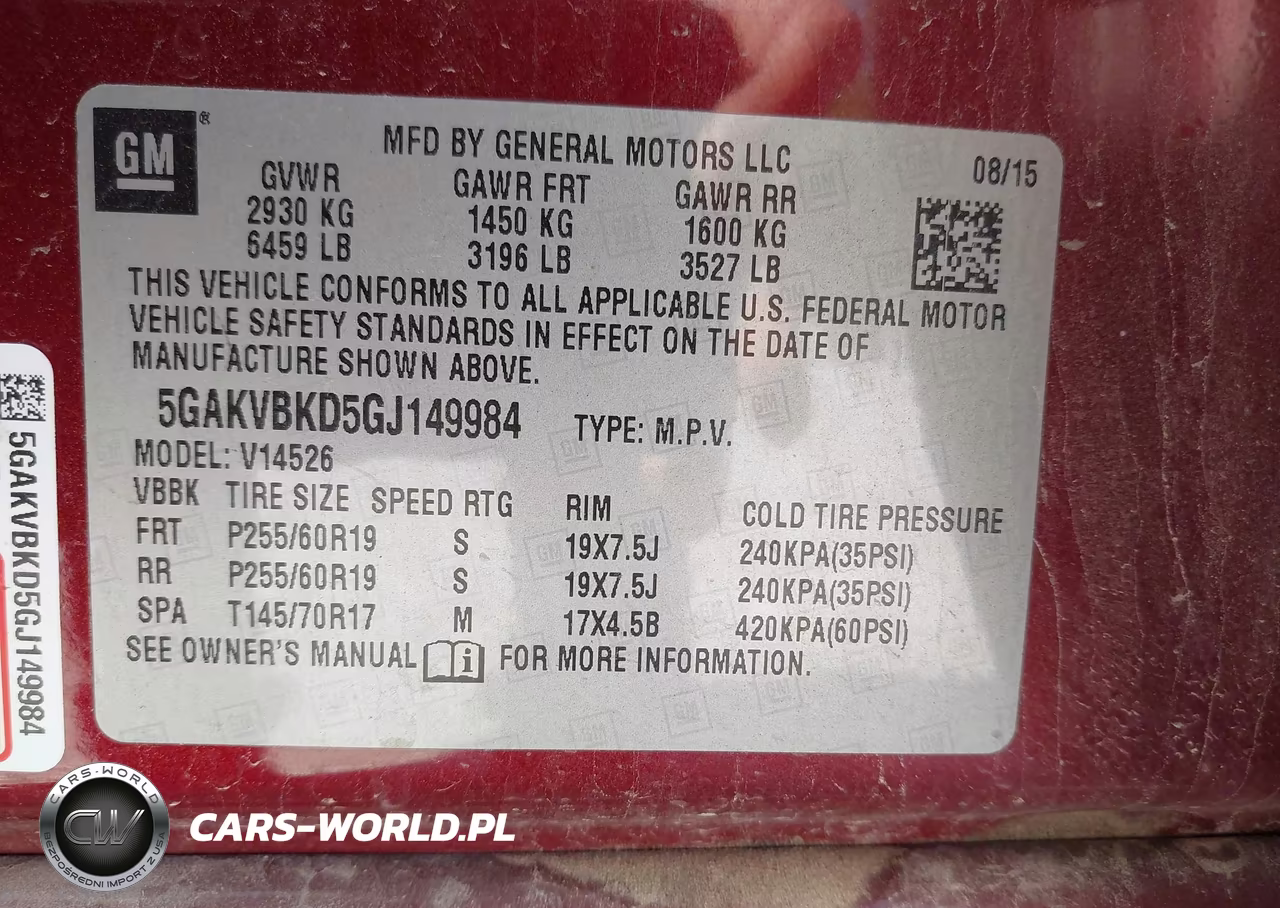 2016 Buick Enclave Leather VIN:5GAKVBKD5GJ149984 - 9