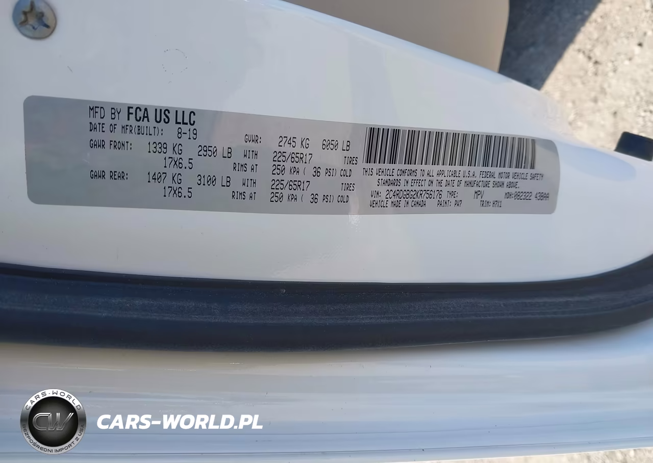 2019 Dodge Grand Caravan Se VIN:2C4RDGBG2KR756176 - 9