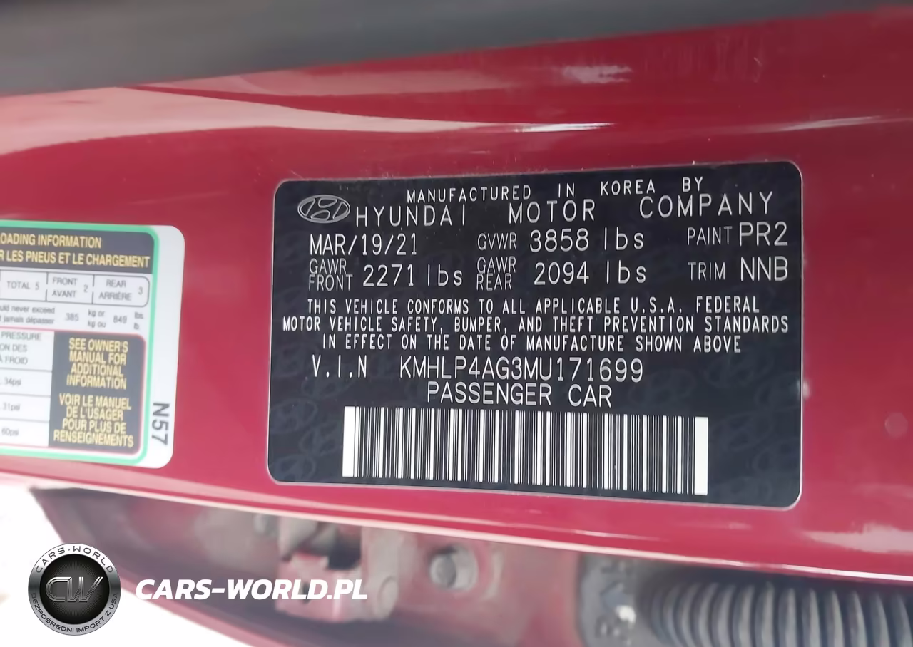 2021 Hyundai Elantra Limited VIN:KMHLP4AG3MU171699 - 9