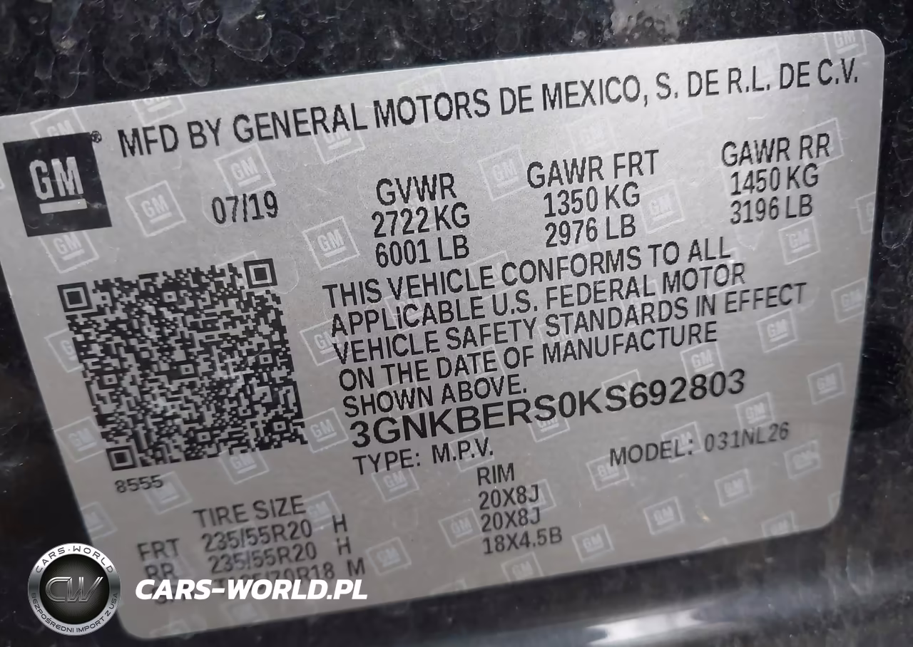 2019 Chevrolet Blazer Rs VIN:3GNKBERS0KS692803 - 9