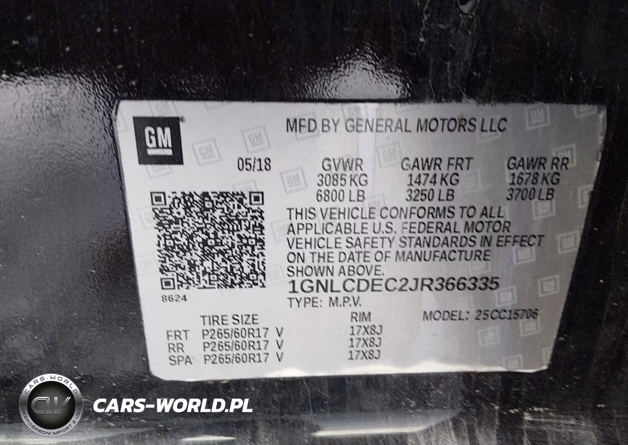 2018 Chevrolet Tahoe Commercial Fleet VIN:1GNLCDEC2JR366335 - 9