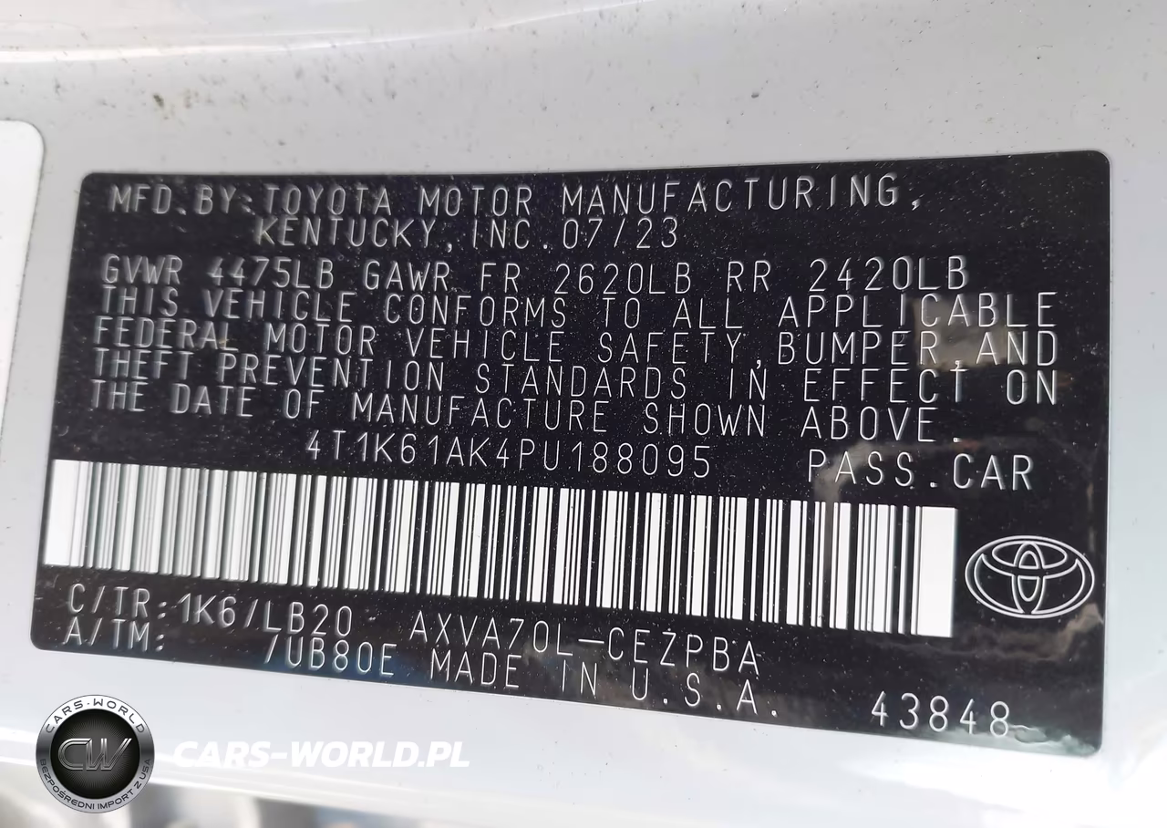 2023 Toyota Camry Xse VIN:4T1K61AK4PU188095 - 9