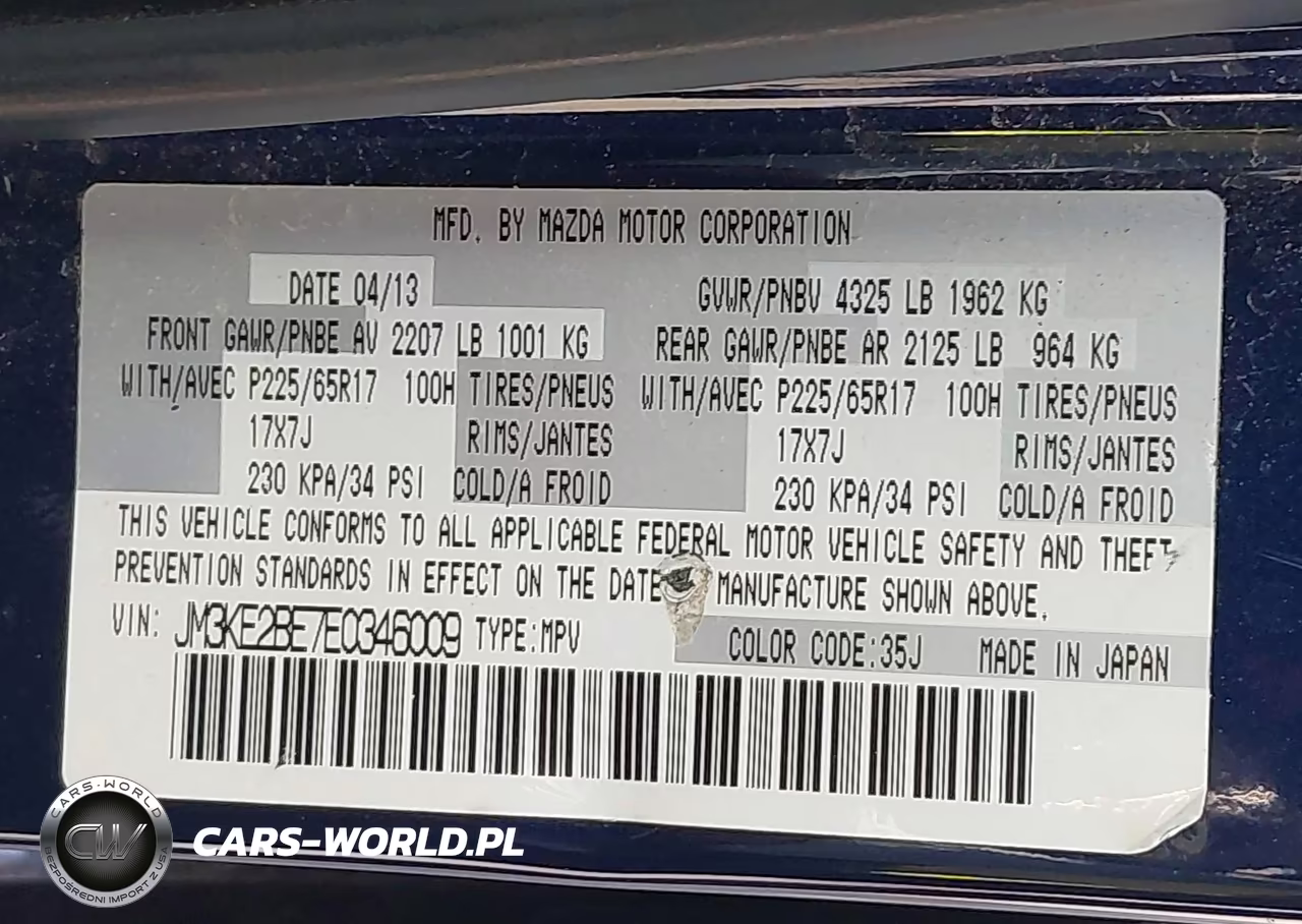 2014 Mazda Cx-5 Sport VIN:JM3KE2BE7E0346009 - 9