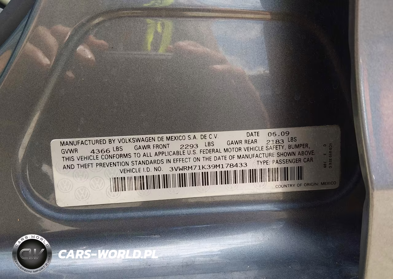 2009 Volkswagen Jetta Se VIN:3VWRM71K39M178433 - 9