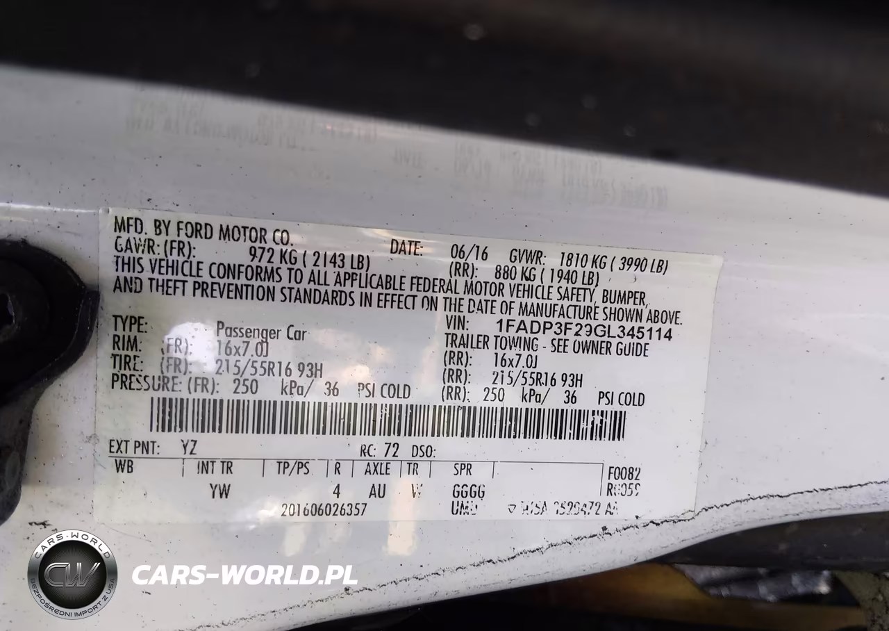 2016 Ford Focus Se VIN:1FADP3F29GL345114 - 9