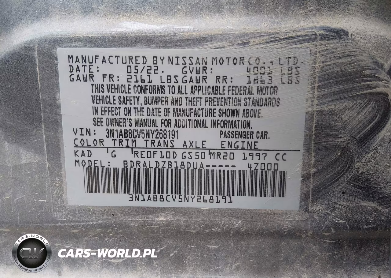 2022 Nissan Sentra Sv Xtronic Cvt VIN:3N1AB8CV5NY268191 - 9