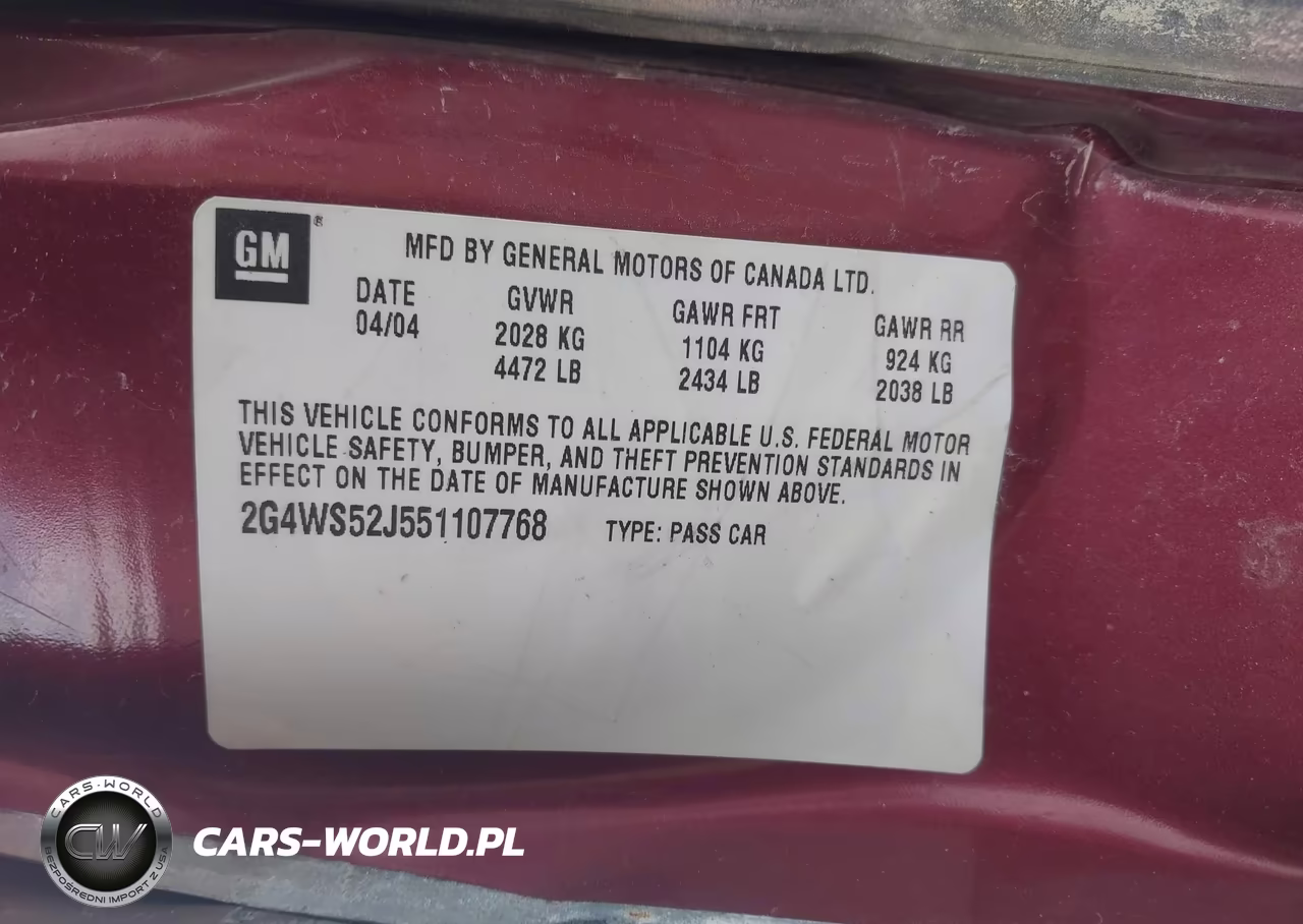 2005 Buick Century VIN:2G4WS52J551107768 - 9