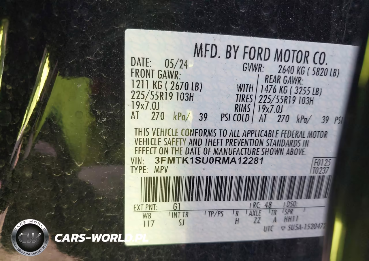 2024 Ford Mustang Mach-E Select VIN:3FMTK1SU0RMA12281 - 9