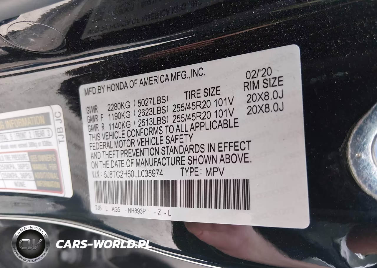 2020 Acura Rdx A-Spec Package VIN:5J8TC2H60LL035974 - 9