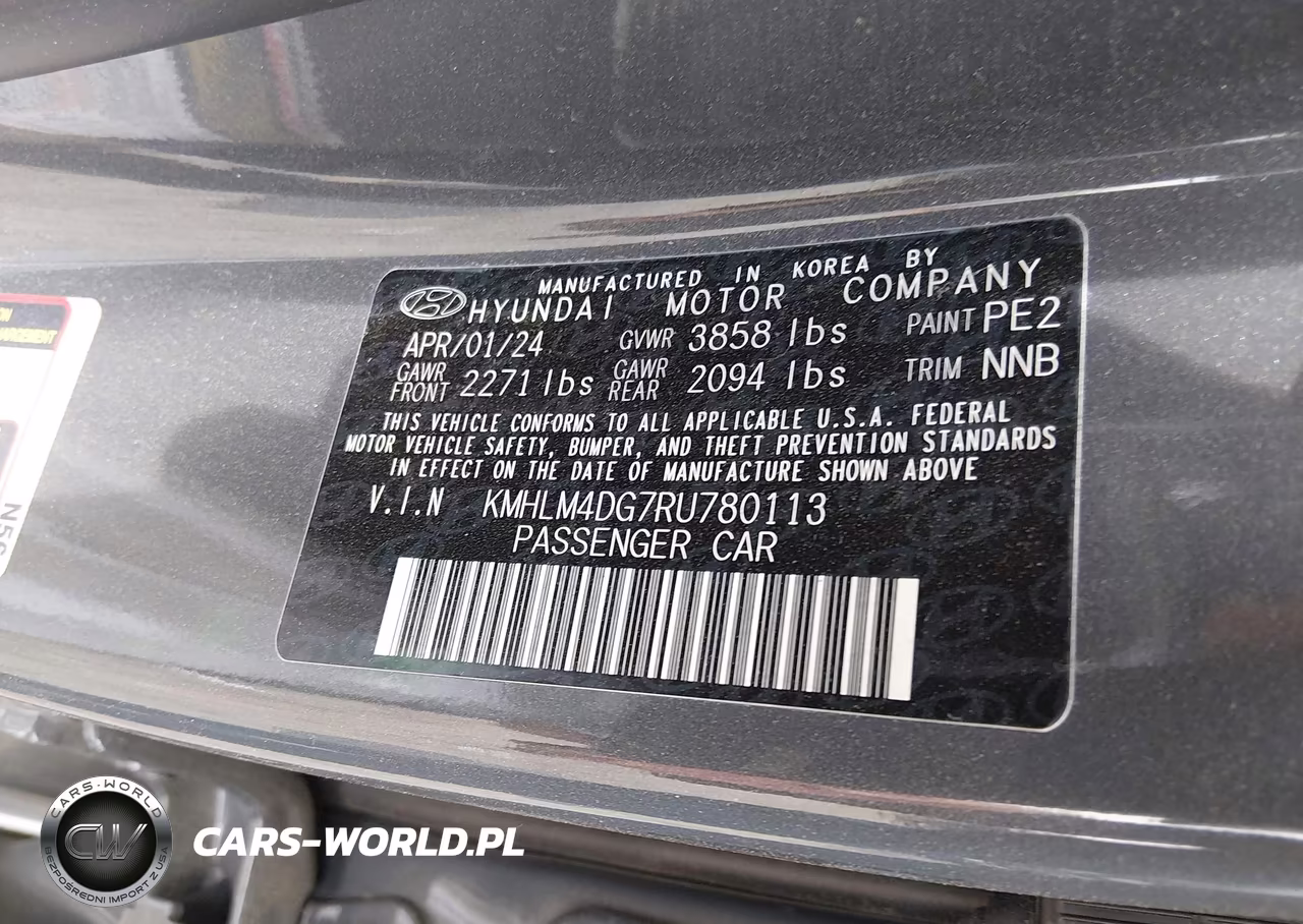 2024 Hyundai Elantra Sel VIN:KMHLM4DG7RU780113 - 9