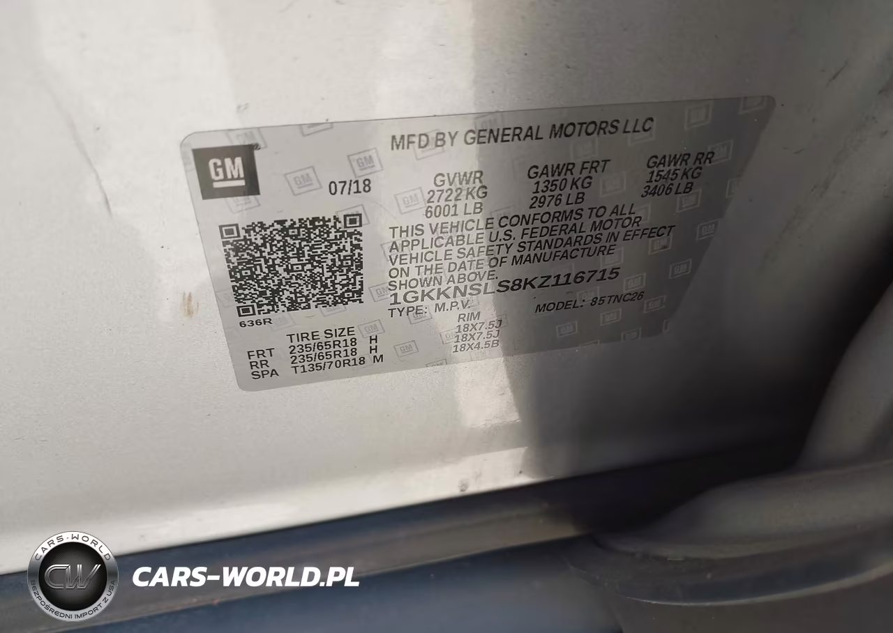 2019 GMC Acadia Sle-2 VIN:1GKKNSLS8KZ116715 - 9