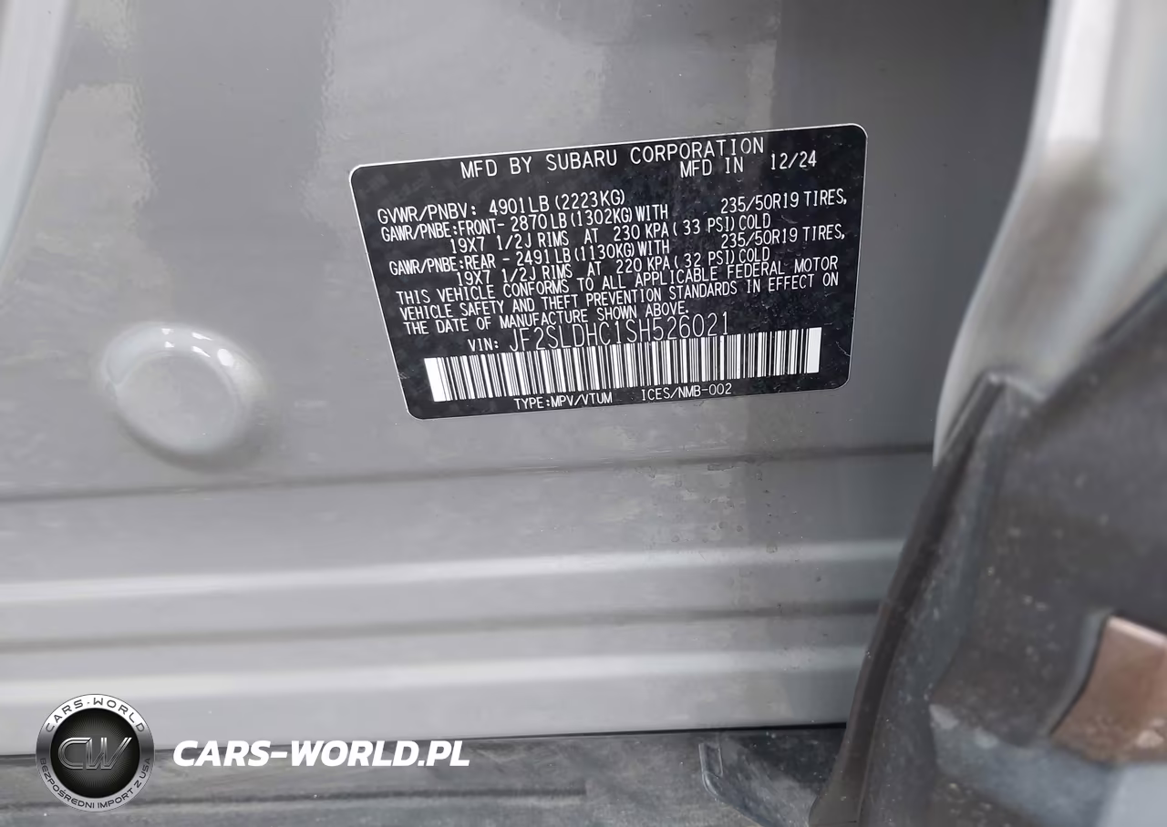 2025 Subaru Forester Sport VIN:JF2SLDHC1SH526021 - 9