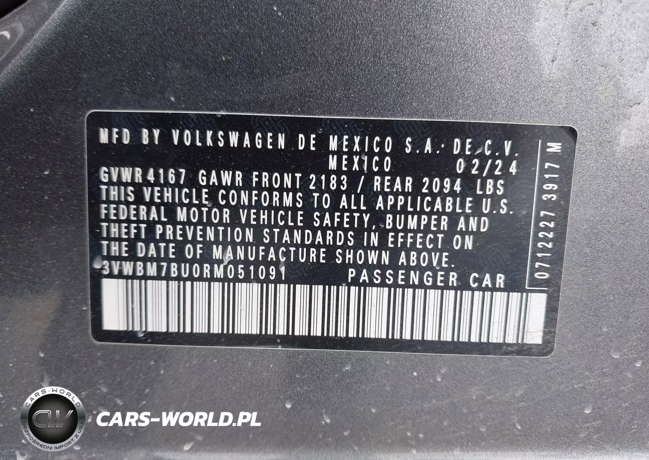 2024 Volkswagen Jetta 1.5T Sport VIN:3VWBM7BU0RM051091 - 9