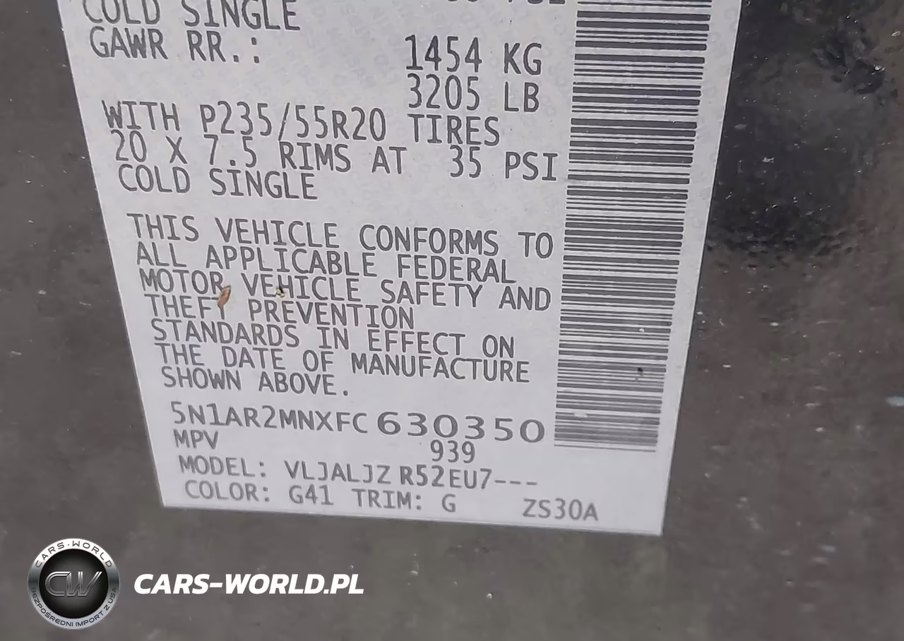 2015 Nissan Pathfinder Platinum VIN:5N1AR2MN0FC609586 - 9