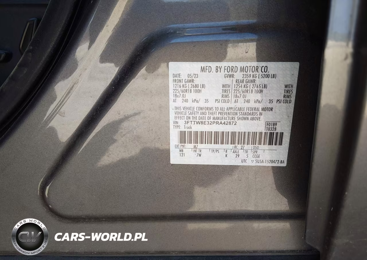2023 Ford Maverick Xlt VIN:3FTTW8E32PRA42872 - 9