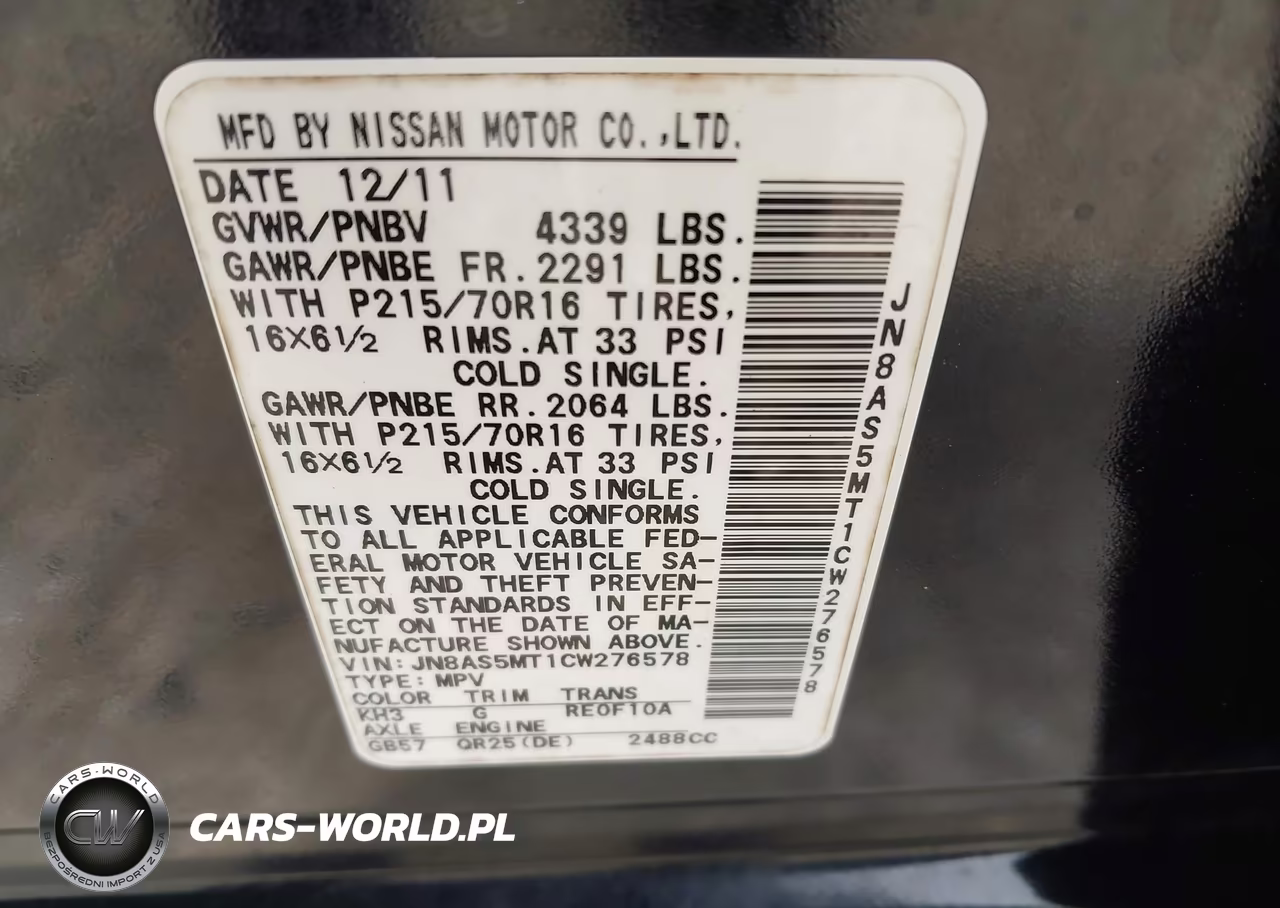 2012 Nissan Rogue S VIN:JN8AS5MT1CW276578 - 9